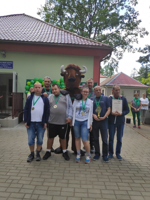 Uczestnicy Warsztatu Terapii Zajęciowej w Bielsku Podlaskim na sportowo